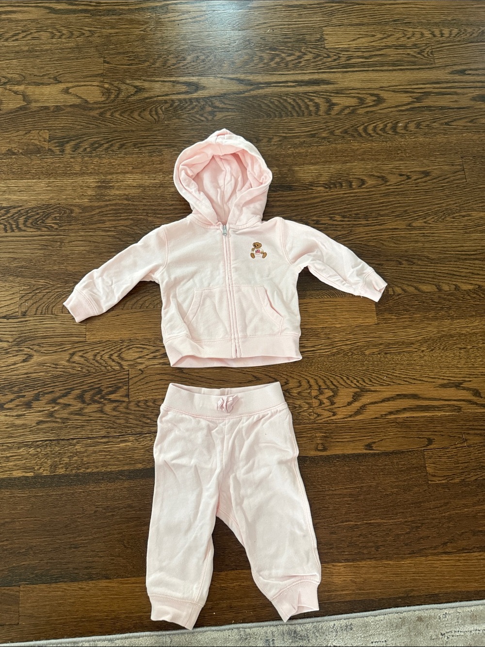 Ralph Lauren Baby Pink Hoodie and Pants Matching Set